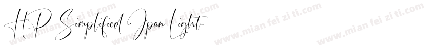 HP Simplified Jpan Light字体转换